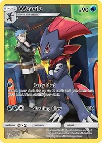 Weavile (Secret) | 238/236 | Holofoil | SM - Cosmic Eclipse