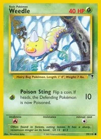 Weedle | 099/110 | Reverse Holofoil | Legendary Collection