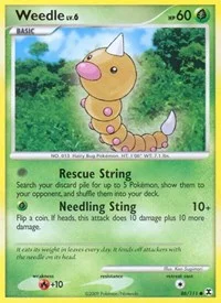 Weedle | 86/111 | Reverse Holofoil | Rising Rivals