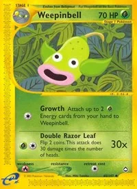Weepinbell | 065/147 | Reverse Holofoil | Aquapolis