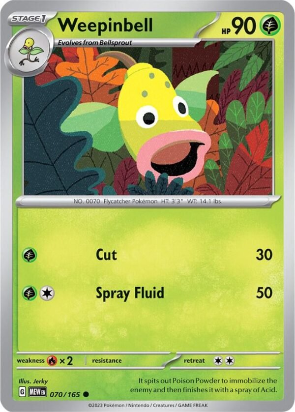 Weepinbell 070/165 Reverse Holofoil SV: Scarlet & Violet 151