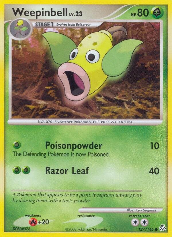 Weepinbell 127/146 Reverse Holofoil Legends Awakened Weepinbell 127/146 Reverse Holofoil Legends Awakened
