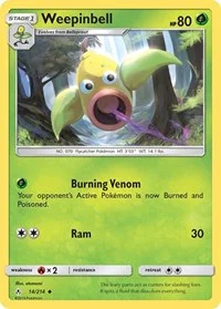 Weepinbell | 14/214 | Reverse Holofoil | SM - Unbroken Bonds
