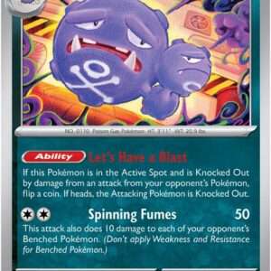 Weezing 110/165 Reverse Holofoil SV: Scarlet & Violet 151