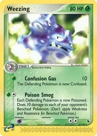Weezing | 24/109 | Reverse Holofoil | Ruby and Sapphire