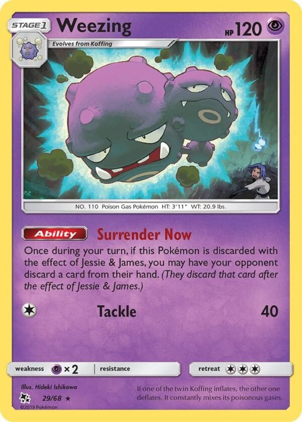 Weezing 29/68 Normal Hidden Fates Weezing 29/68 Normal Hidden Fates
