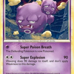 Weezing 34/123 Reverse Holofoil HeartGold SoulSilver Weezing 34/123 Reverse Holofoil HeartGold SoulSilver