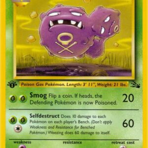 Weezing 45/62 1st Edition Fossil