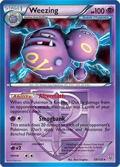 Weezing 58/135 (BW Plasma Storm) 058/135 Normal Deck Exclusives Weezing 58/135 (BW Plasma Storm) 058/135 Normal Deck Exclusives