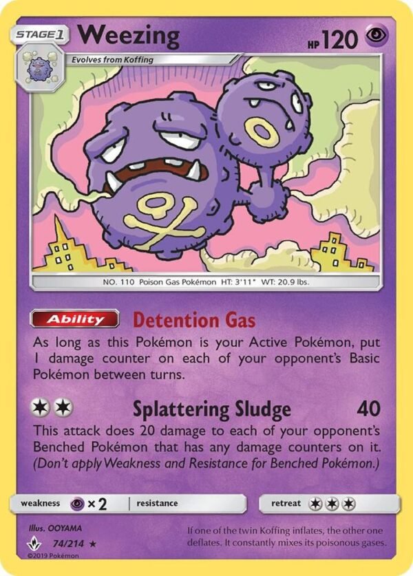Weezing 74/214 Reverse Holofoil SM – Unbroken Bonds