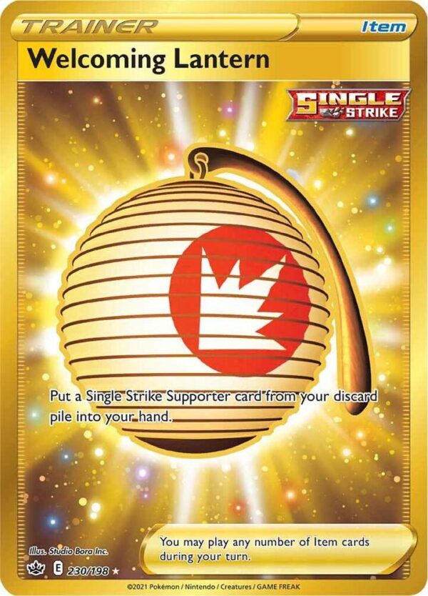 Welcoming Lantern (Secret) 230/198 Holofoil SWSH06: Chilling Reign