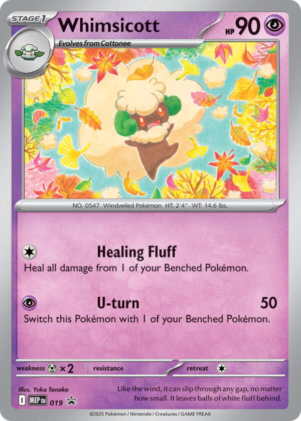 Whimsicott (Cosmos Holo) 19 Holofoil ME: Mega Evolution Promo