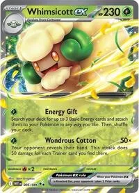 Whimsicott ex | 005/086 | Holofoil | SV: White Flare