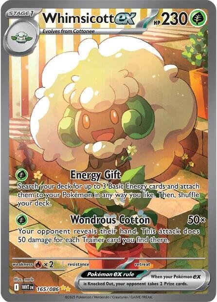 Whimsicott ex 165/086 Holofoil SV: White Flare Whimsicott ex 165/086 Holofoil SV: White Flare