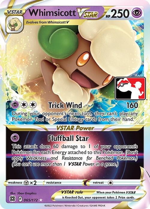 Whimsicott VSTAR 065/172 Holofoil Prize Pack Series Cards