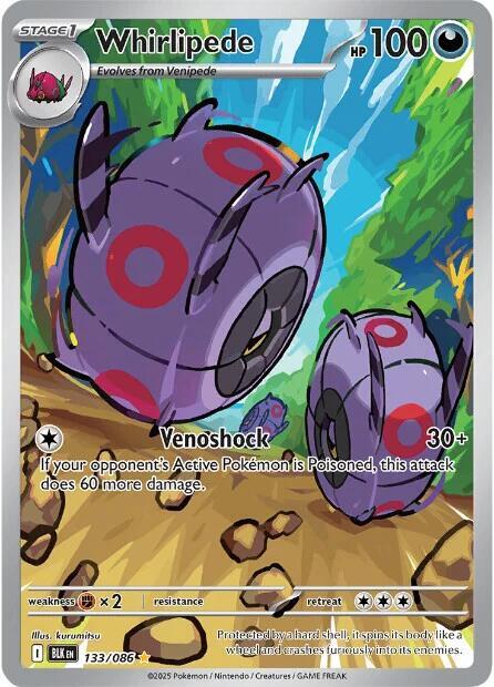 Whirlipede 133/086 Holofoil SV: Black Bolt