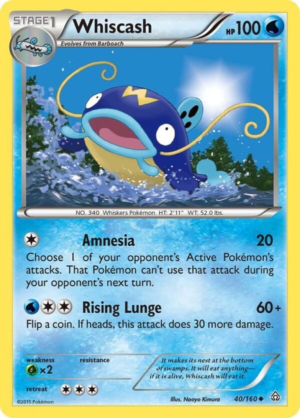 Whiscash 40/160 Normal XY – Primal Clash Whiscash 40/160 Normal XY – Primal Clash
