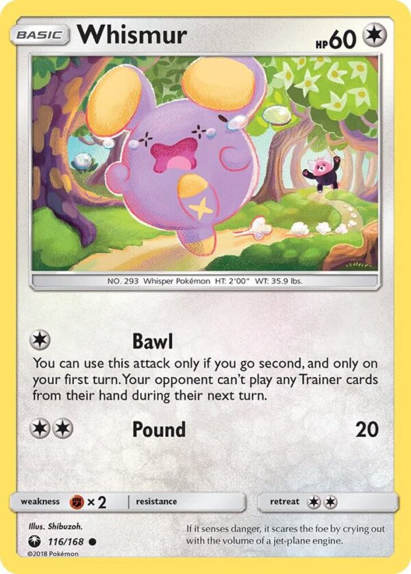 Whismur (116) 116/168 Normal SM – Celestial Storm Whismur (116) 116/168 Normal SM – Celestial Storm