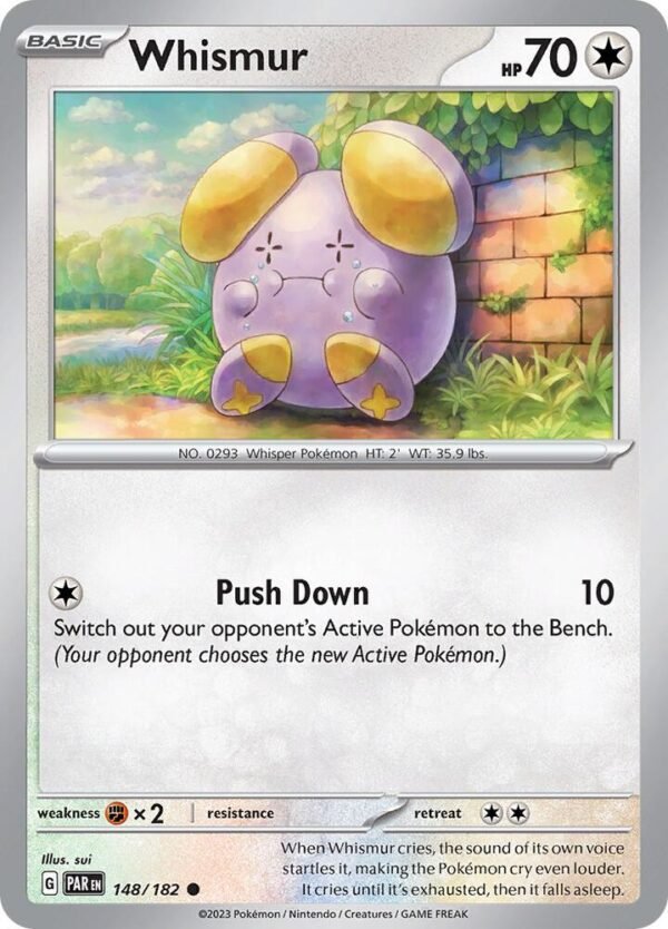 Whismur 148/182 Normal SV04: Paradox Rift Whismur 148/182 Normal SV04: Paradox Rift