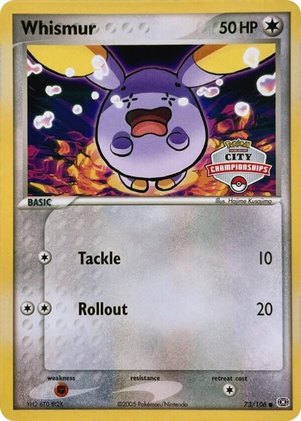 Whismur 73/106 (City Championships) 073/106 Normal League & Championship Cards