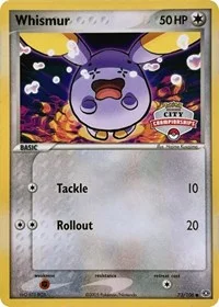 Whismur | 73/106 (City Championships) | 073/106 | Normal | League & Championship Cards