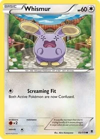Whismur | 83/119 | Reverse Holofoil | XY - Phantom Forces