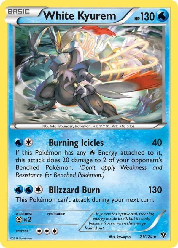 White Kyurem 21/124 Holofoil XY – Fates Collide White Kyurem 21/124 Holofoil XY – Fates Collide