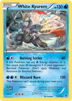 White Kyurem 21/124 (XY Fates Collide) 021/124 Normal Deck Exclusives