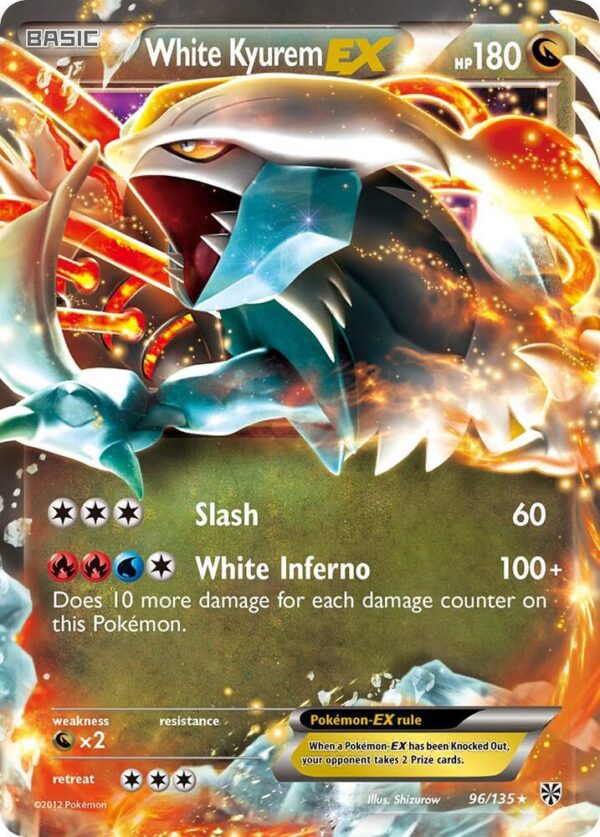 White Kyurem EX 96/135 Holofoil Plasma Storm White Kyurem EX 96/135 Holofoil Plasma Storm