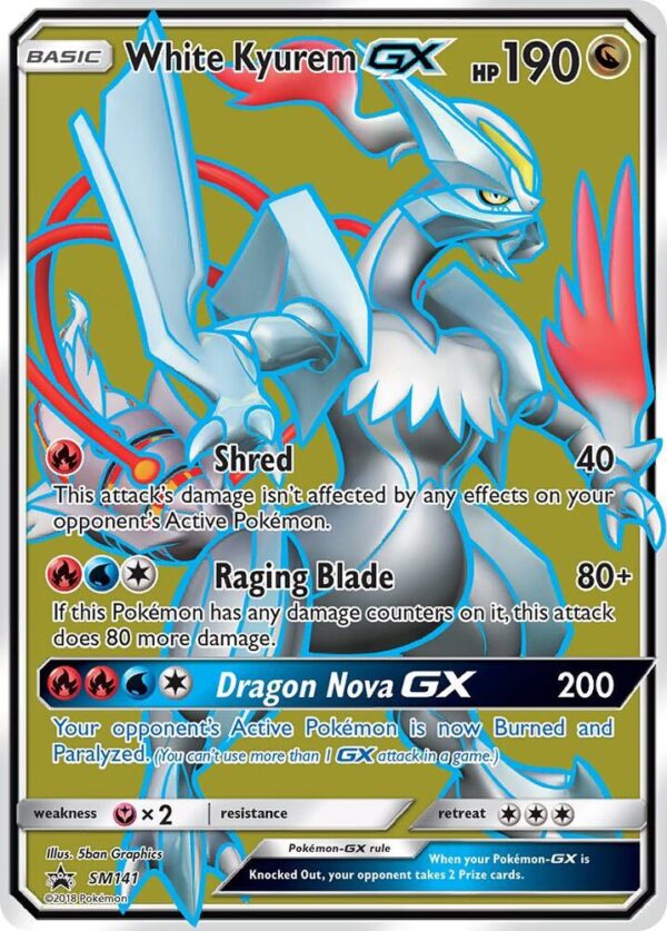 White Kyurem GX SM141 Holofoil SM Promos White Kyurem GX SM141 Holofoil SM Promos