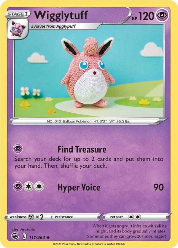 Wigglytuff 111/264 Normal SWSH08: Fusion Strike
