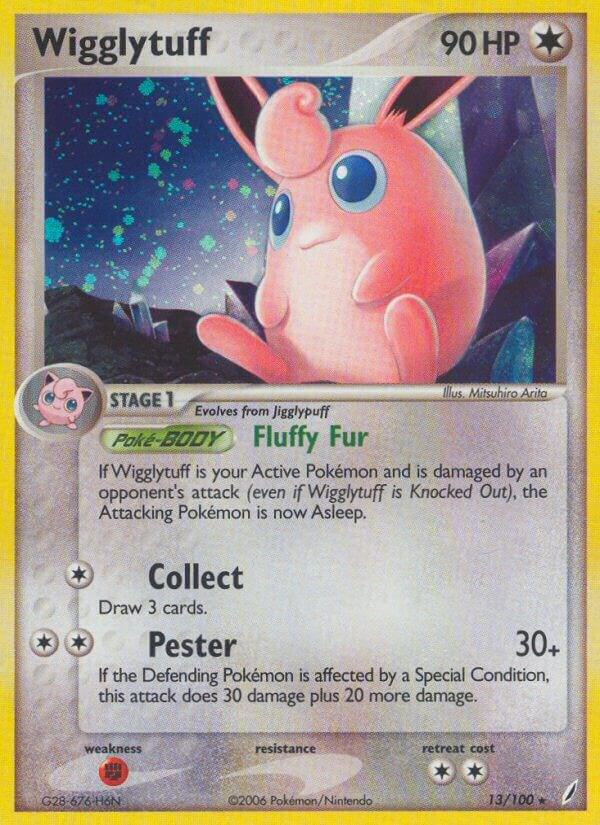 Wigglytuff 13/100 Reverse Holofoil Crystal Guardians