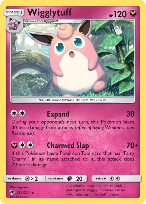 Wigglytuff 134/214 Reverse Holofoil SM – Lost Thunder