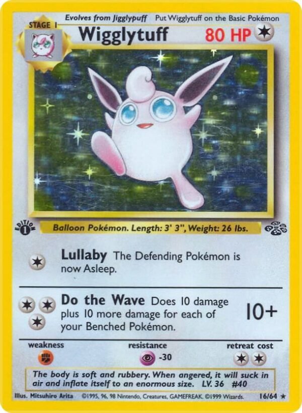 Wigglytuff (16) 16/64 1st Edition Holofoil Jungle