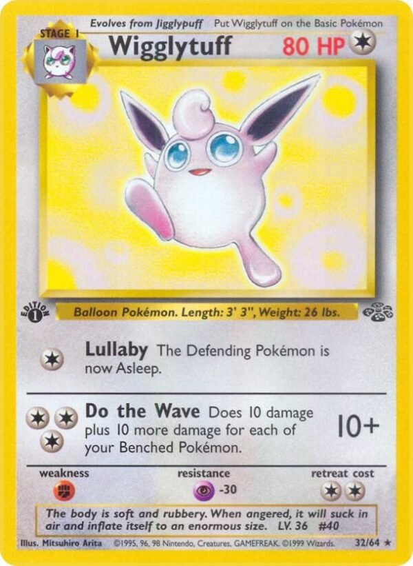 Wigglytuff (32) 32/64 1st Edition Jungle