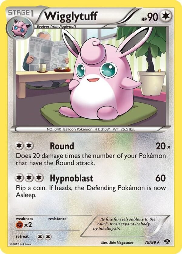 Wigglytuff 79/99 Reverse Holofoil Next Destinies Wigglytuff 79/99 Reverse Holofoil Next Destinies