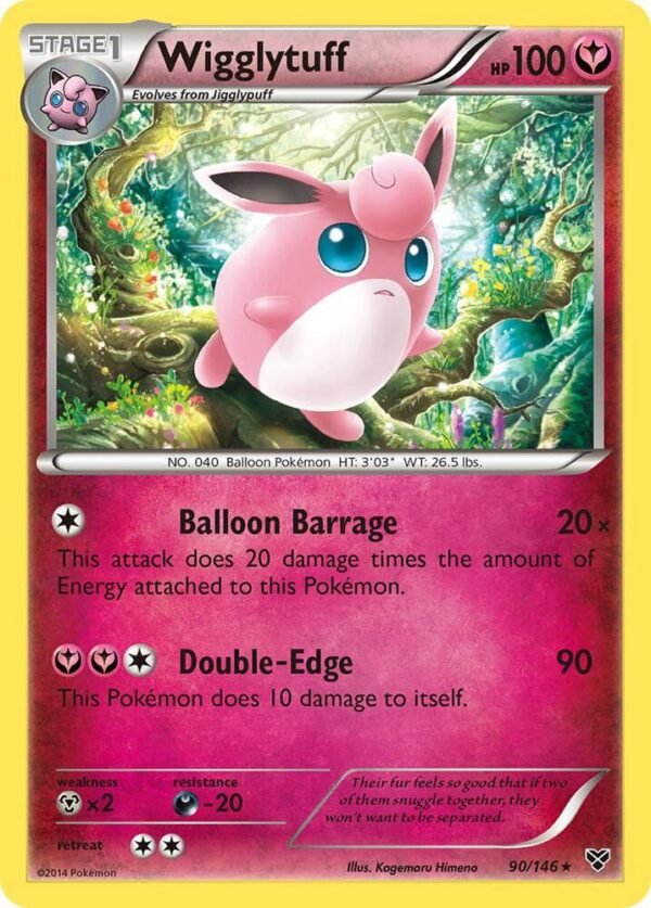 Wigglytuff (90) 90/146 Reverse Holofoil XY Base Set Wigglytuff (90) 90/146 Reverse Holofoil XY Base Set