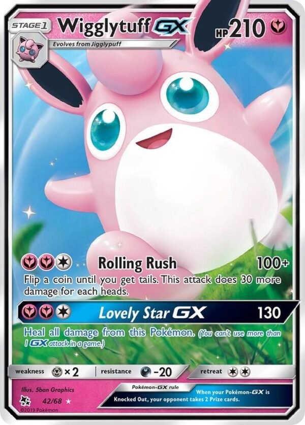 Wigglytuff GX 42/68 Holofoil Hidden Fates