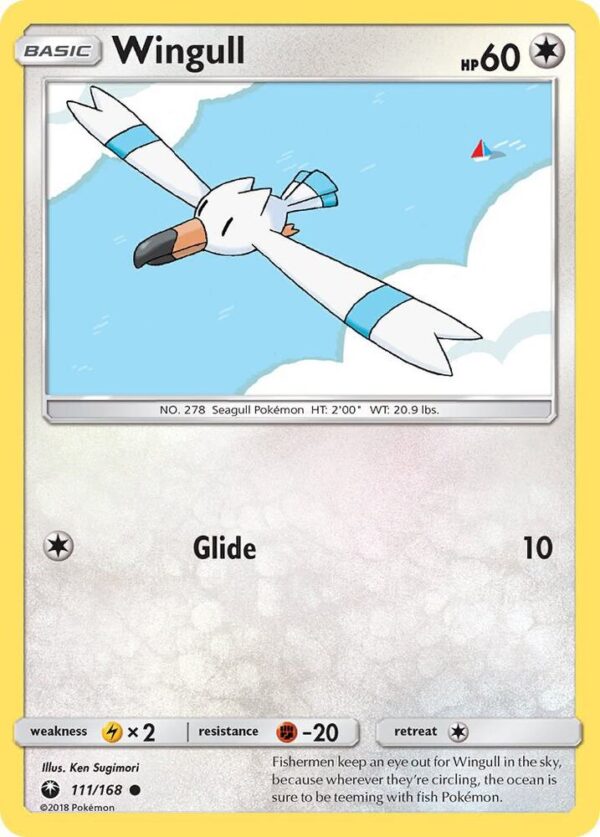 Wingull 111/168 Normal SM – Celestial Storm Wingull 111/168 Normal SM – Celestial Storm