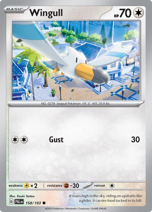 Wingull 158/193 Reverse Holofoil SV02: Paldea Evolved Wingull 158/193 Reverse Holofoil SV02: Paldea Evolved