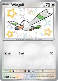 Wingull | 203/091 | Holofoil | SV: Paldean Fates