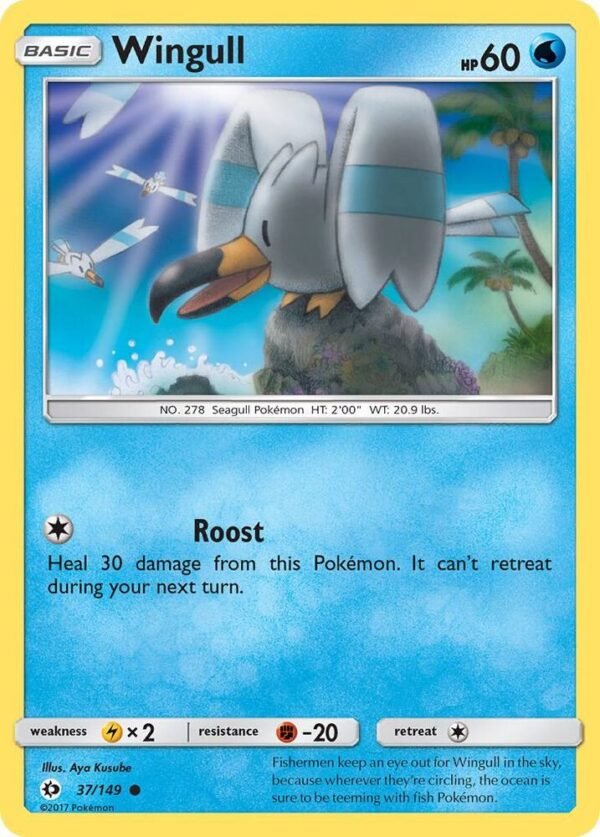 Wingull 37/149 Normal SM Base Set Wingull 37/149 Normal SM Base Set