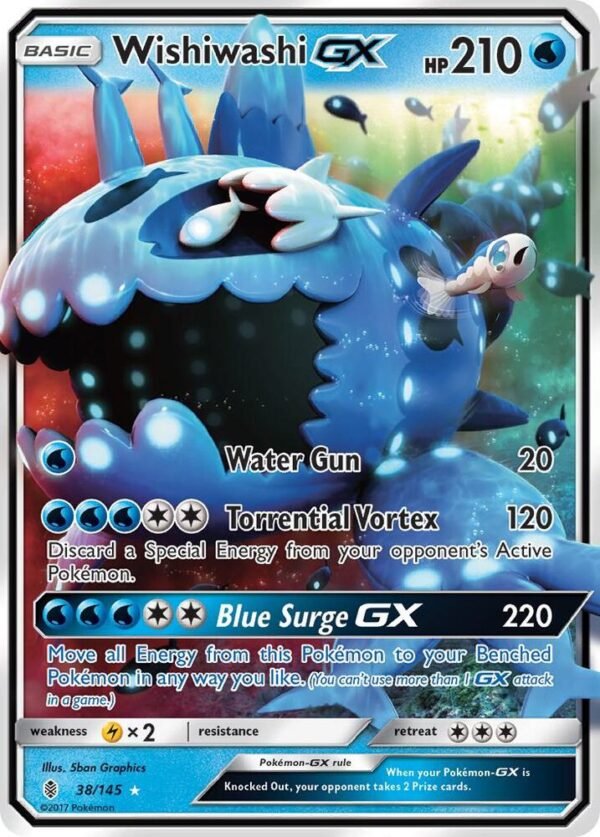 Wishiwashi GX 38/145 Holofoil SM – Guardians Rising Wishiwashi GX 38/145 Holofoil SM – Guardians Rising