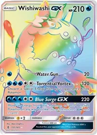 Wishiwashi GX (Secret) | 151/145 | Holofoil | SM - Guardians Rising