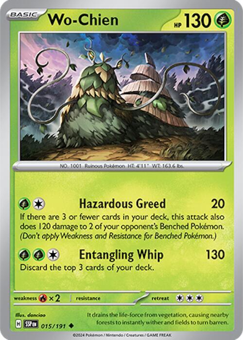Wo-Chien 015/191 Normal SV08: Surging Sparks Wo-Chien 015/191 Normal SV08: Surging Sparks