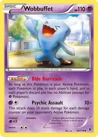 Wobbuffet | 36/119 | Normal | XY - Phantom Forces