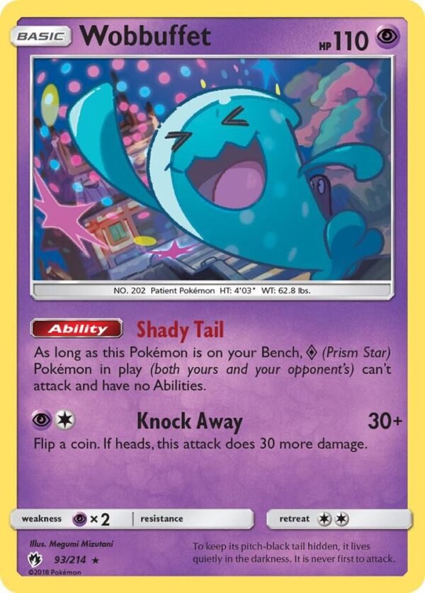 Wobbuffet 93/214 Reverse Holofoil SM – Lost Thunder
