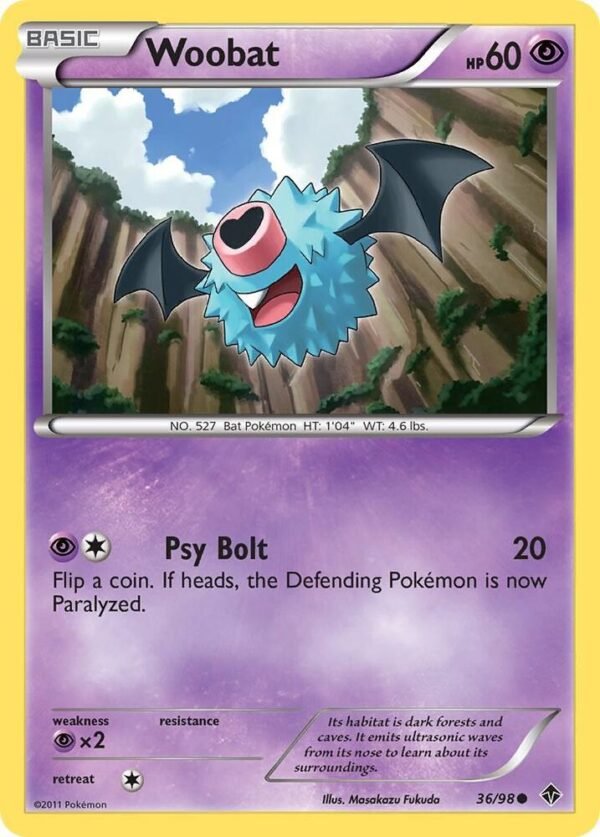 Woobat 36/98 Normal Emerging Powers Woobat 36/98 Normal Emerging Powers