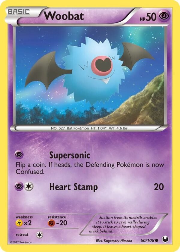 Woobat 50/108 Reverse Holofoil Dark Explorers