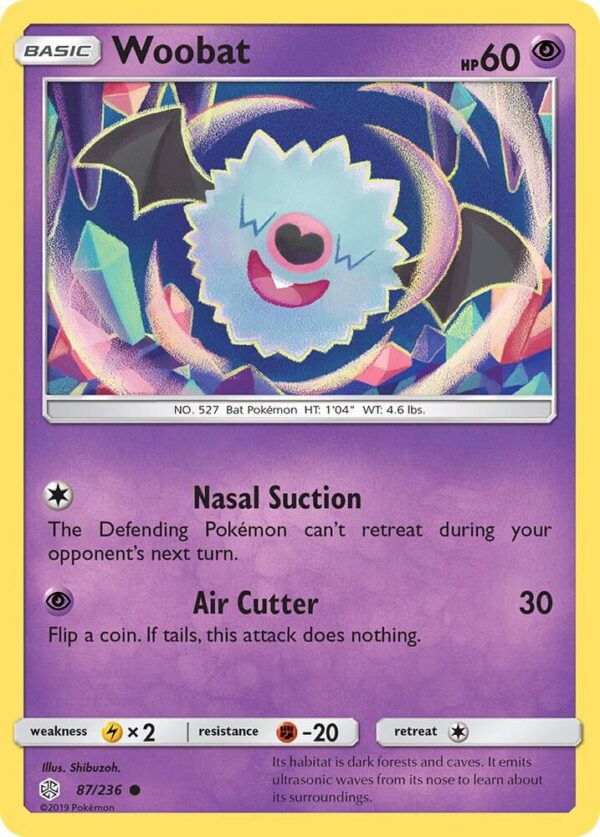 Woobat 87/236 Normal SM – Cosmic Eclipse